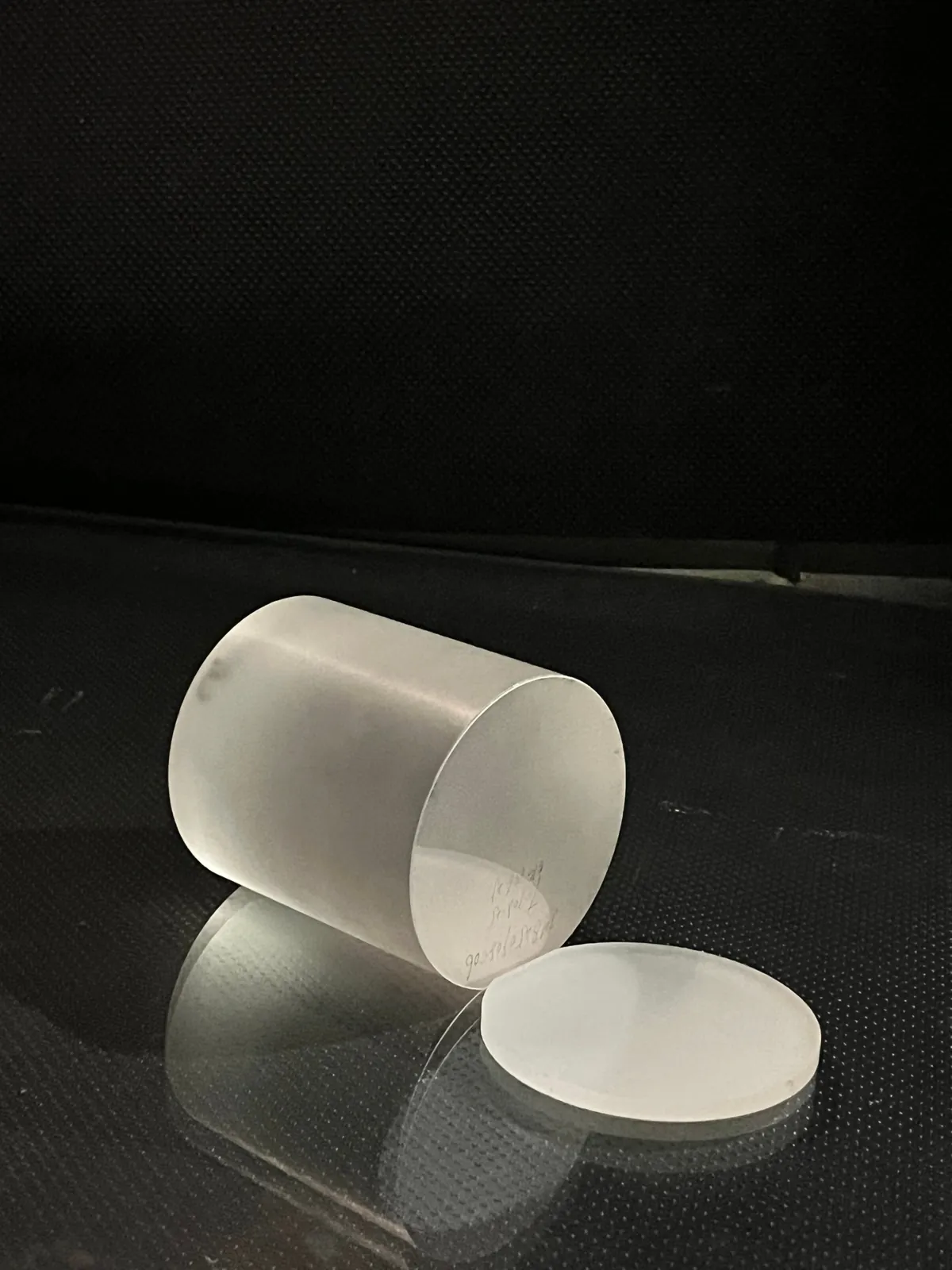 Cored sapphire ingot and sliced blank